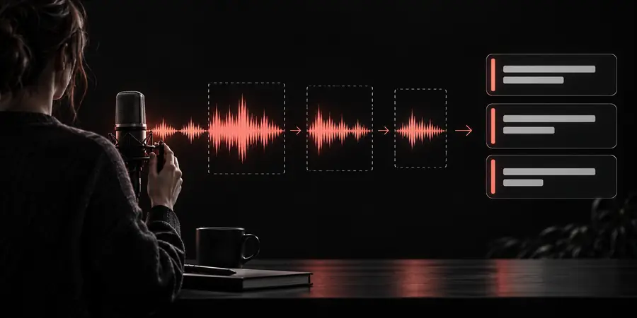 A guided workflow for using Whisper to turn spoken audio into text